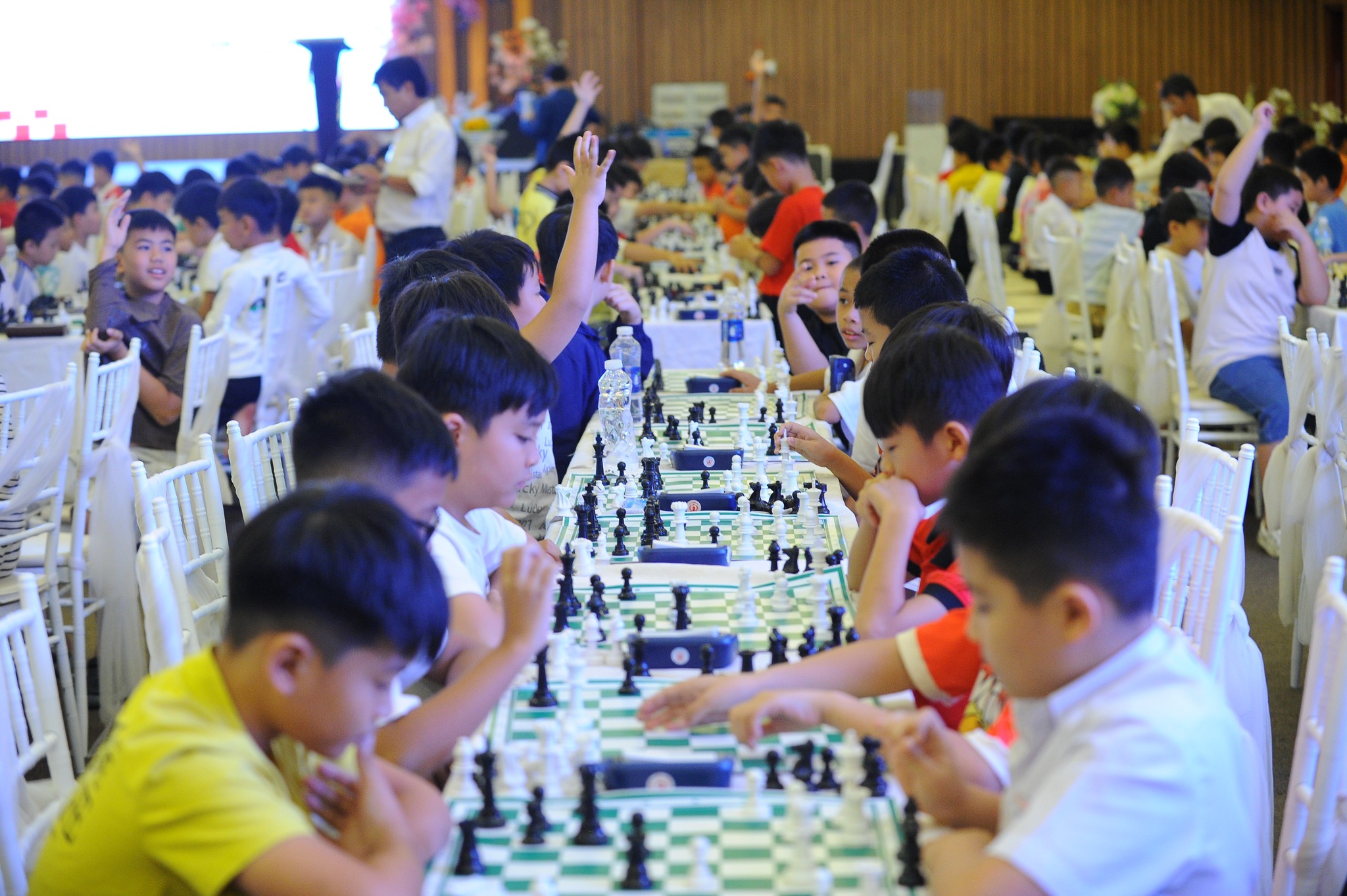 Giải Cờ vua học sinh Báo Thiếu niên Tiền phong và Nhi đồng cho các em học sinh lứa tuổi Mẫu giáo, Tiểu học và Trung học cơ sở.